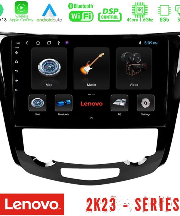 Kimpiris - Lenovo Car Pad Nissan Qashqai J11 (AUTO A/C) 4Core Android 13 2+32GB Navigation Multimedia Tablet 10"