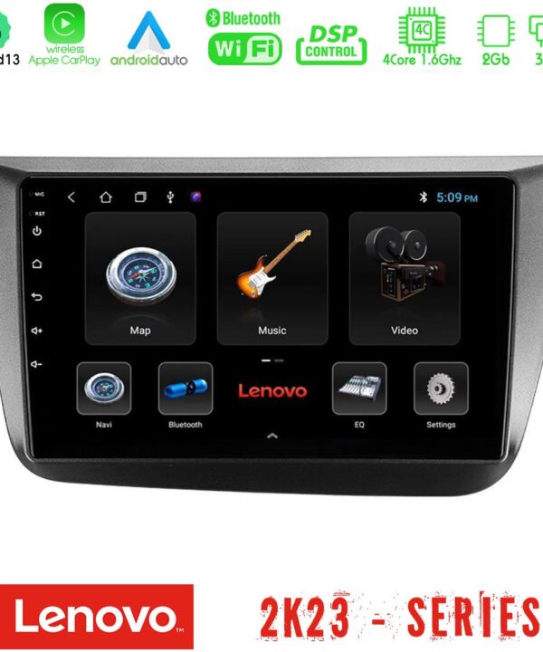 Kimpiris - Lenovo Car Pad Seat Altea 2004-2015 4Core Android 13 2+32GB Navigation Multimedia Tablet 9"