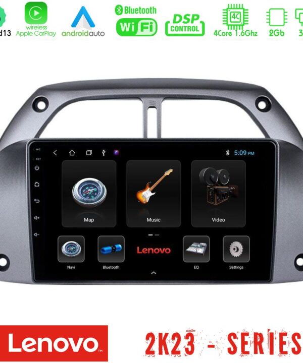 Kimpiris - Lenovo Car Pad Toyota RAV4 2001 - 2006 4Core Android 13 2+32GB Navigation Multimedia Tablet 9"