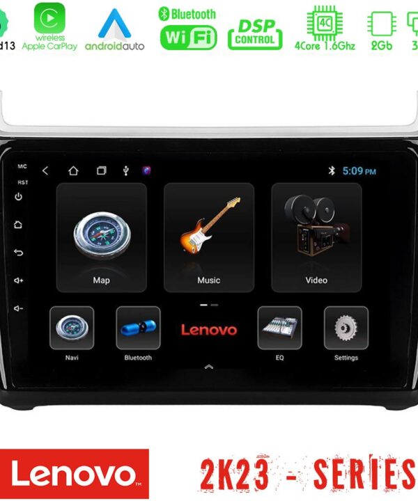 Kimpiris - Lenovo Car Pad Vw Polo 4Core Android 13 2+32GB Navigation Multimedia Tablet 9"