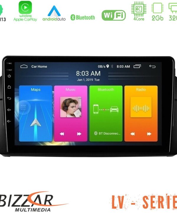 Kimpiris - Bizzar LV Series BMW E46 4Core Android 13 2+32GB Navigation Multimedia Tablet 9"