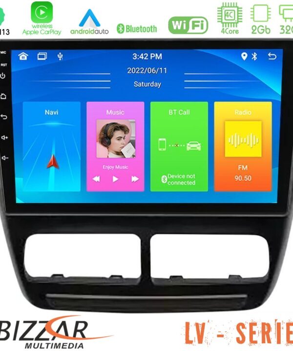 Kimpiris - Bizzar LV Series Fiat Doblo / Opel Combo 2010-2014 4Core Android 13 2+32GB Navigation Multimedia Tablet 9"