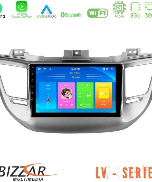 Kimpiris - Bizzar LV Series Hyundai Tucson 2015-2018 4Core Android 13 2+32GB Navigation Multimedia Tablet 9"