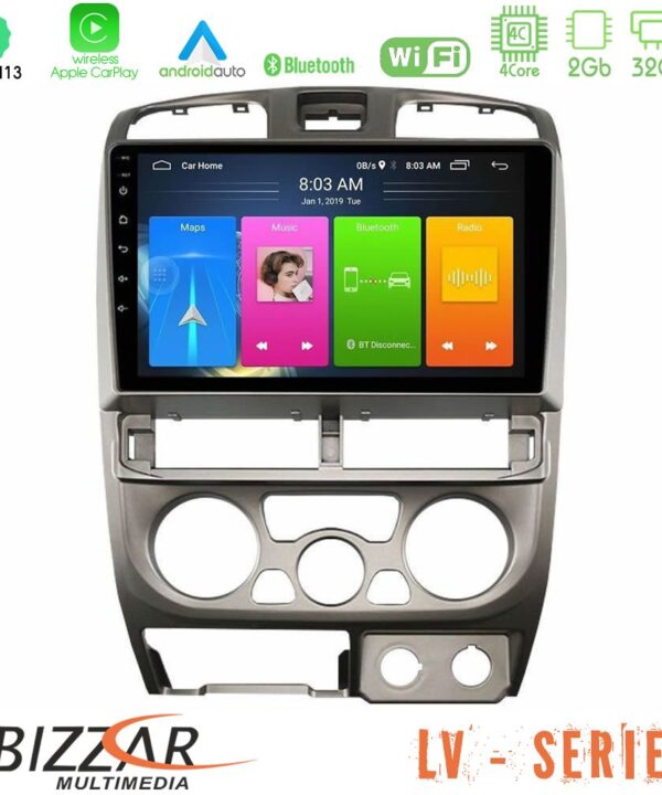 Kimpiris - Bizzar LV Series Isuzu D-Max 2004-2006 4core Android 13 2+32GB Navigation Multimedia Tablet 9"