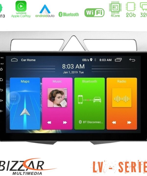 Kimpiris - Bizzar LV Series Kia Picanto 4Core Android 13 2+32GB Navigation Multimedia Tablet 9"