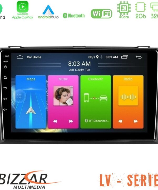 Kimpiris - Bizzar LV Series Mazda 3 2004-2009 4Core Android 13 2+32GB Navigation Multimedia Tablet 9"