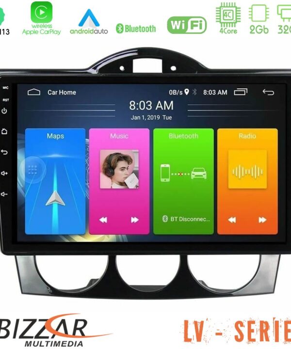 Kimpiris - Bizzar LV Series Mazda RX8 2003-2008 4core Android 13 2+32GB Navigation Multimedia Tablet 9″