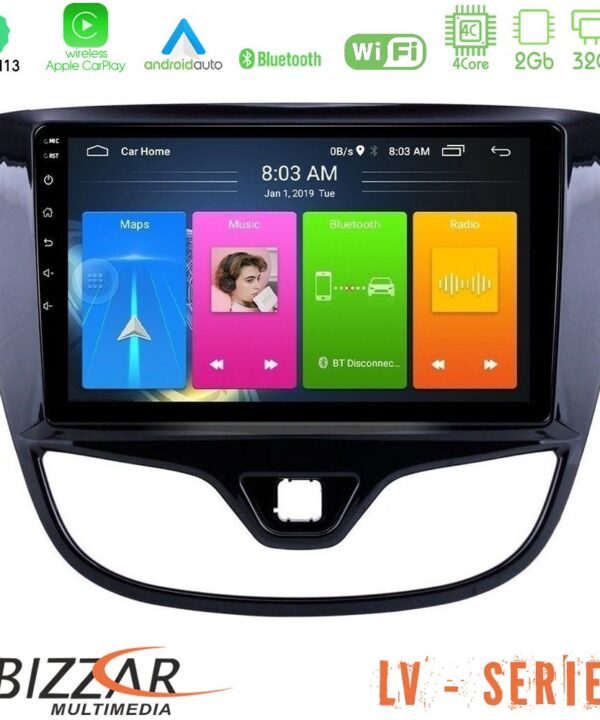 Kimpiris - Bizzar LV Series Opel Karl 2017-2019 4Core Android 13 2+32GB Navigation Multimedia Tablet 9"