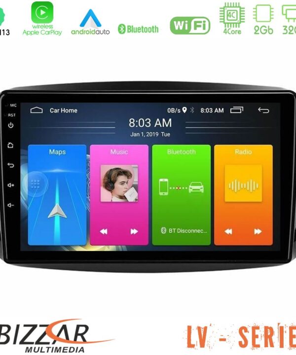 Kimpiris - Bizzar LV Series Smart 453 4Core Android 13 2+32GB Navigation Multimedia Tablet 9"