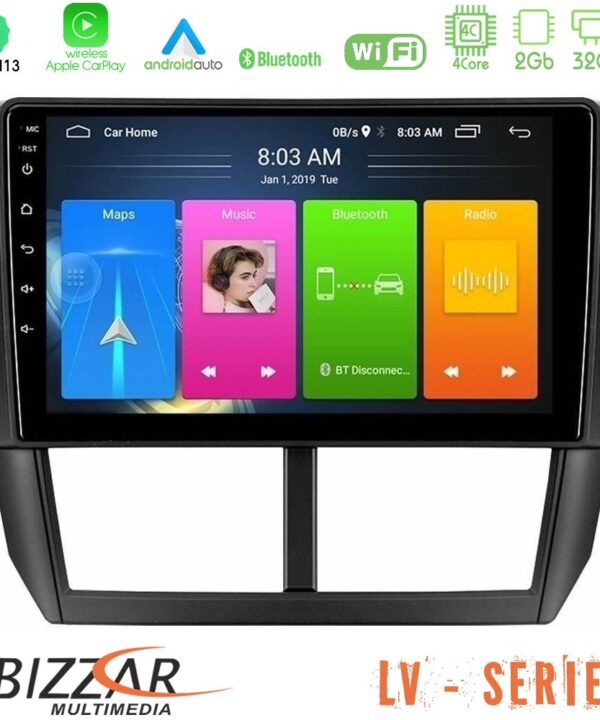 Kimpiris - Bizzar LV Series Subaru Forester 4Core Android 13 2+32GB Navigation Multimedia Tablet 9"