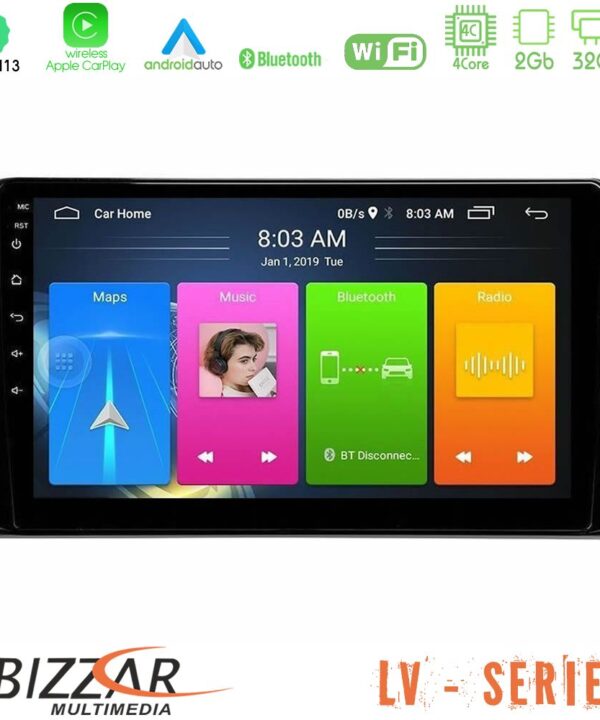Kimpiris - Bizzar LV Series Toyota RAV4 2019-2023 4Core Android 13 2+32GB Navigation Multimedia Tablet 10"