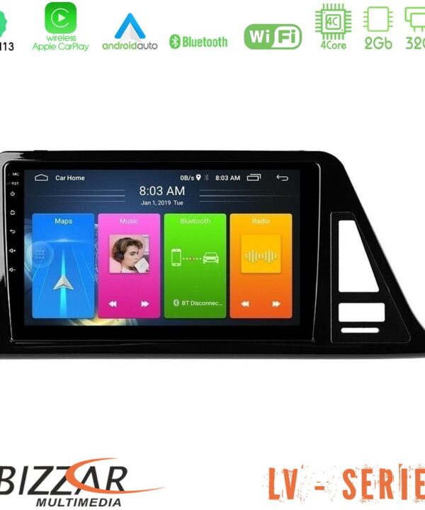 Kimpiris - Bizzar LV Series Toyota CH-R 4Core Android 13 2+32GB Navigation Multimedia Tablet 9"