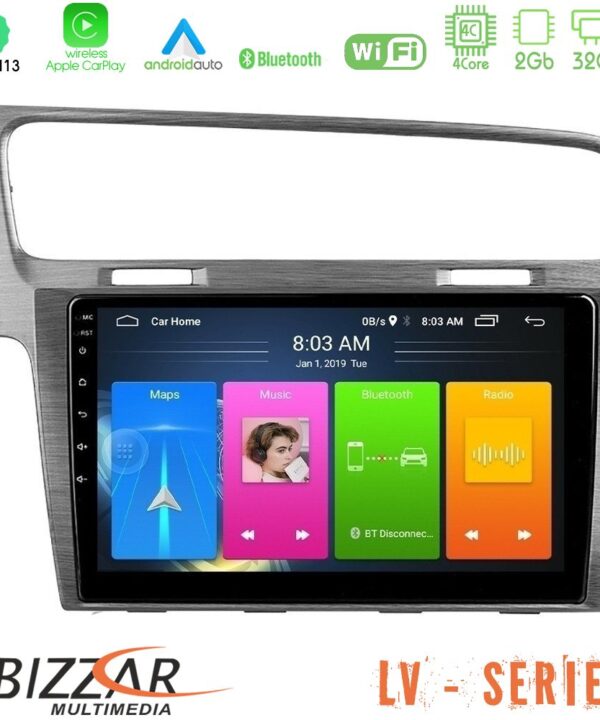 Kimpiris - Bizzar LV Series VW GOLF 7 4Core Android 13 2+32GB Navigation Multimedia Tablet 10"
