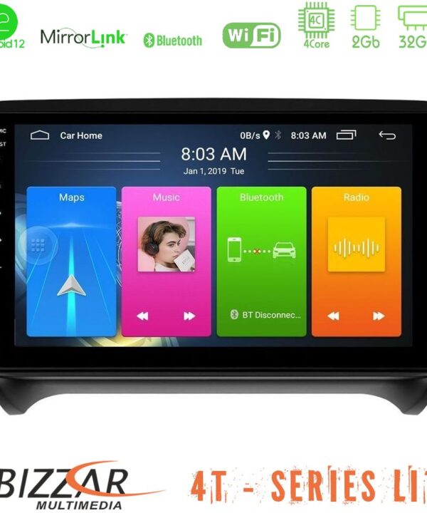 Kimpiris - Bizzar 4T Series Audi TT B7 4Core Android12 2+32GB Navigation Multimedia Tablet 9"