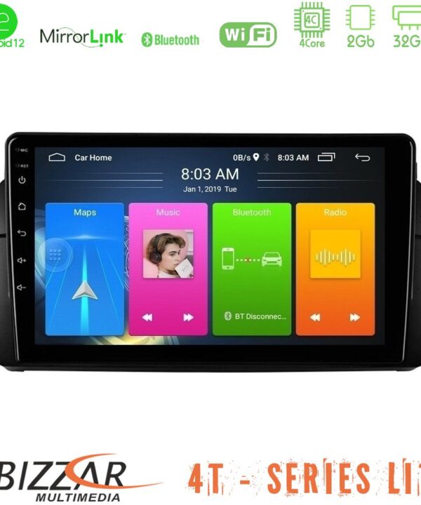 Kimpiris - Bizzar 4T Series BMW E46 4Core Android12 2+32GB Navigation Multimedia Tablet 9"