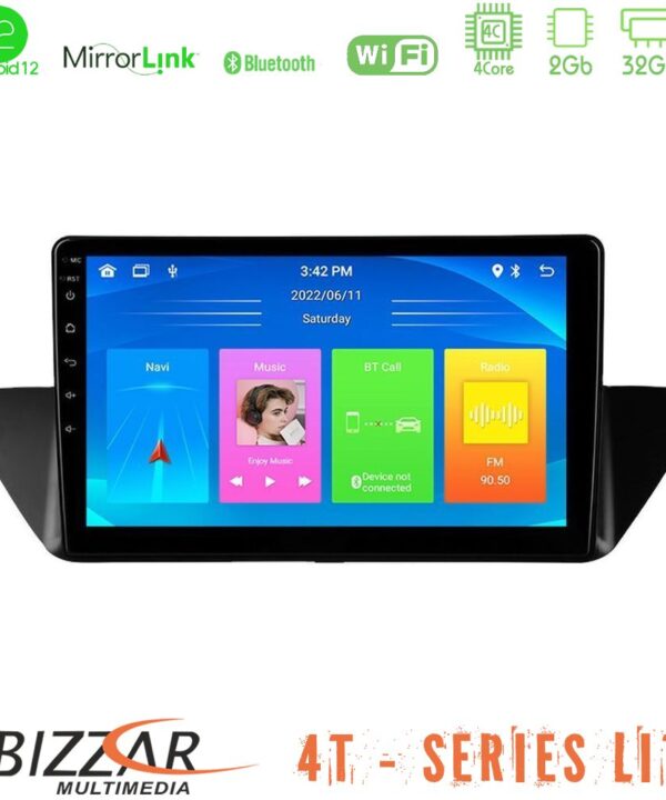 Kimpiris - Bizzar 4T Series BMW Χ1 E84 4Core Android12 2+32GB Navigation Multimedia Tablet 10"