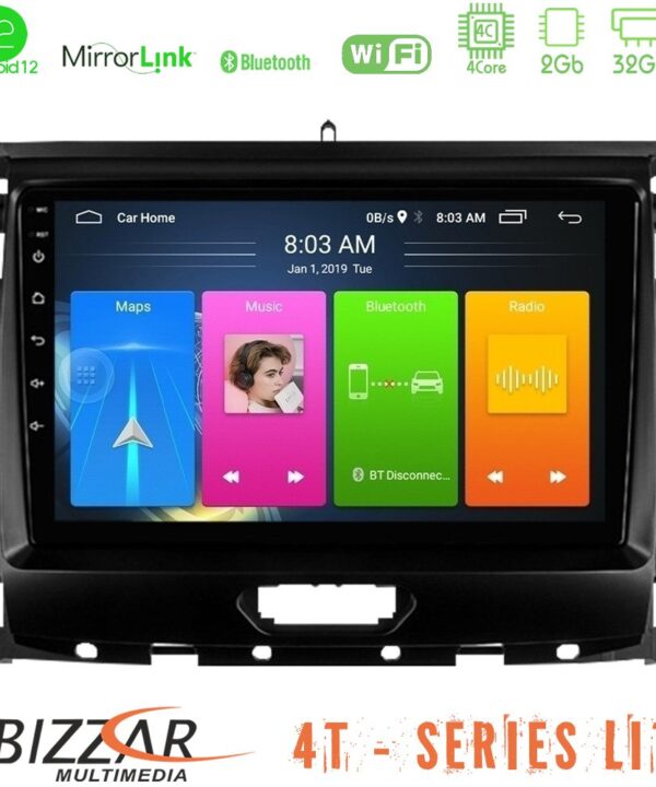 Kimpiris - Bizzar 4T Series Ford Ranger 2017-2022 4Core Android12 2+32GB Navigation Multimedia Tablet 9"