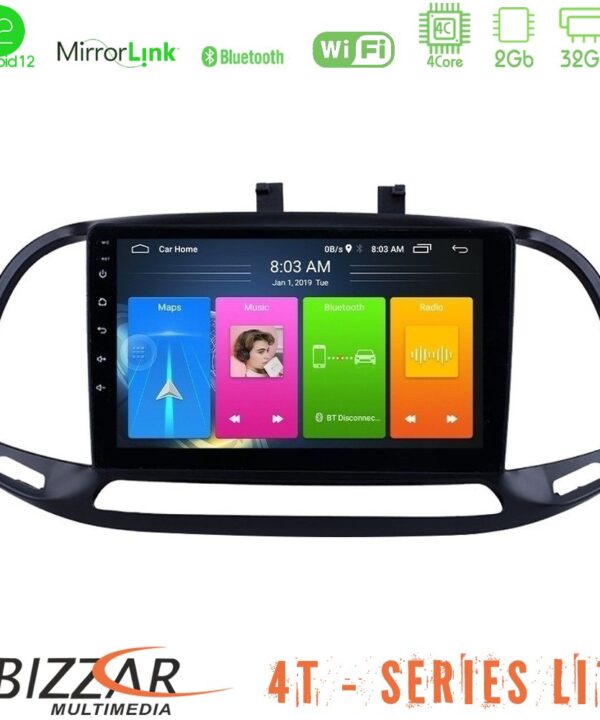 Kimpiris - Bizzar 4T Series Fiat Doblo 2015-2022 4Core Android12 2+32GB Navigation Multimedia Tablet 9"