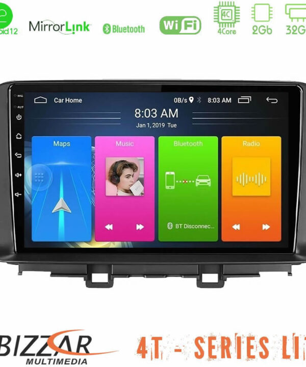 Kimpiris - Bizzar 4T Series Hyundai Kona 2018-2023 4Core Android12 2+32GB Navigation Multimedia Tablet 9"
