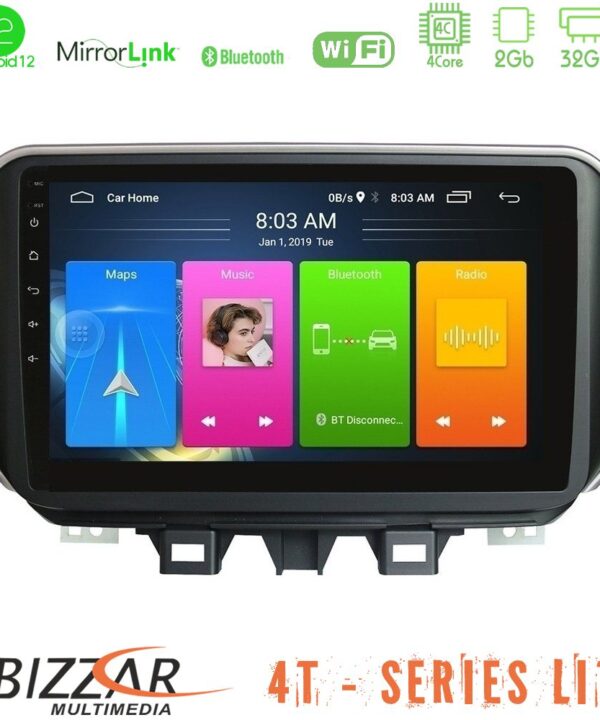 Kimpiris - Bizzar 4T Series Hyundai ix35 4Core Android12 2+32GB Navigation Multimedia Tablet 10"