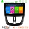 Kimpiris - Bizzar 4T Series Peugeot 207 4Core Android13 2+32GB Navigation Multimedia Tablet 9"