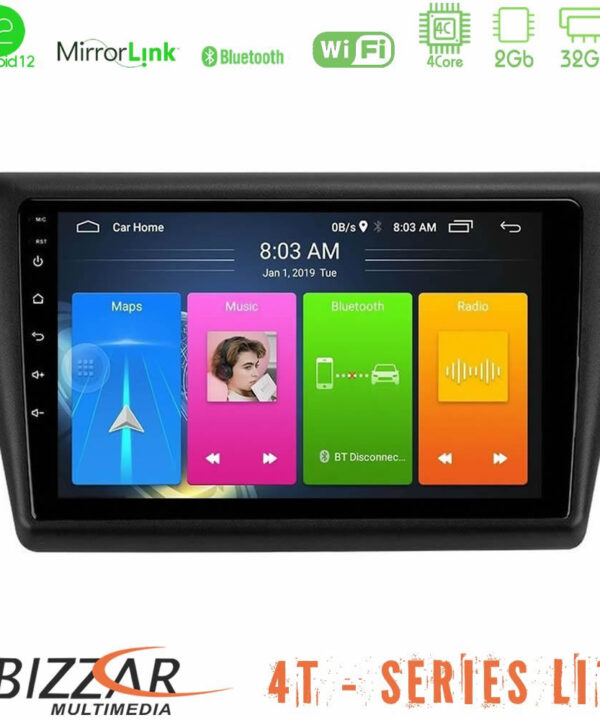 Kimpiris - Bizzar 4T Series Skoda Rapid 2013-2017 4core Android13 2+32GB Navigation Multimedia Tablet 9"