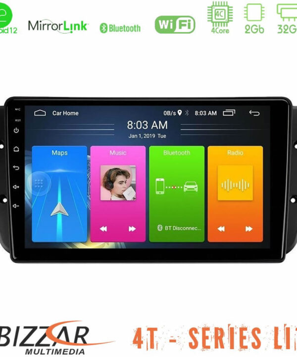 Kimpiris - Bizzar 4T Series Seat Ibiza 2008-2012 4Core Android13 2+32GB Navigation Multimedia Tablet 9"