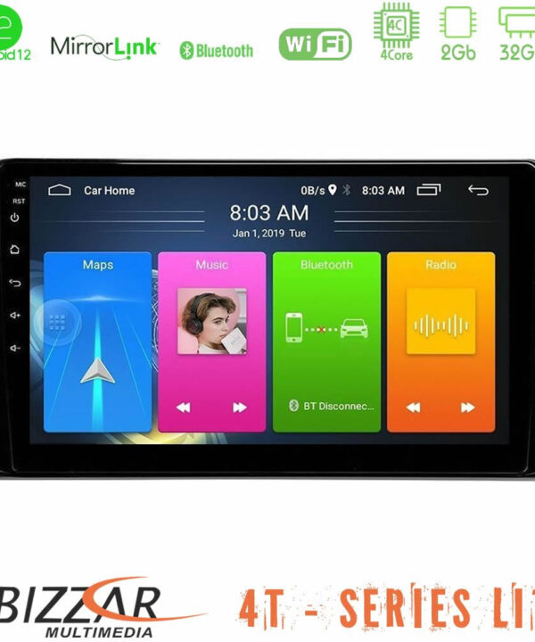 Kimpiris - Bizzar 4T Series Toyota RAV4 2019-2023 4Core Android12 2+32GB Navigation Multimedia Tablet 10"