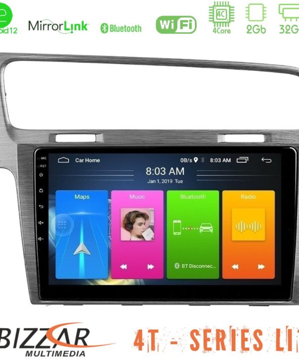 Kimpiris - Bizzar 4T Series VW GOLF 7 4Core Android12 2+32GB Navigation Multimedia Tablet 10"