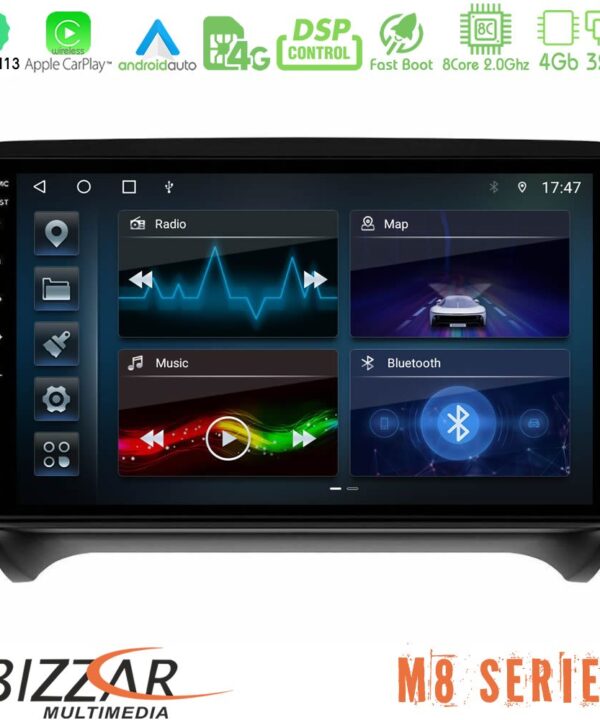 Kimpiris - Bizzar M8 Series Audi TT B7 8core Android13 4+32GB Navigation Multimedia Tablet 9"