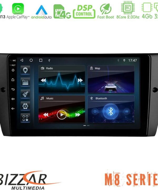 Kimpiris - Bizzar M8 Series BMW 3 Series 2006-2011 8core Android13 4+32GB Navigation Multimedia Tablet 9"