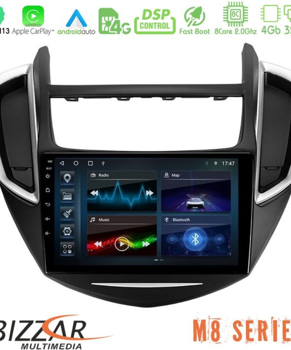 Kimpiris - Bizzar M8 Series Chevrolet Trax 2013-2020 8core Android13 4+32GB Navigation Multimedia Tablet 9"