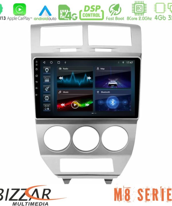 Kimpiris - Bizzar M8 Series Dodge Caliber 2006-2011 8core Android13 4+32GB Navigation Multimedia Tablet 10"