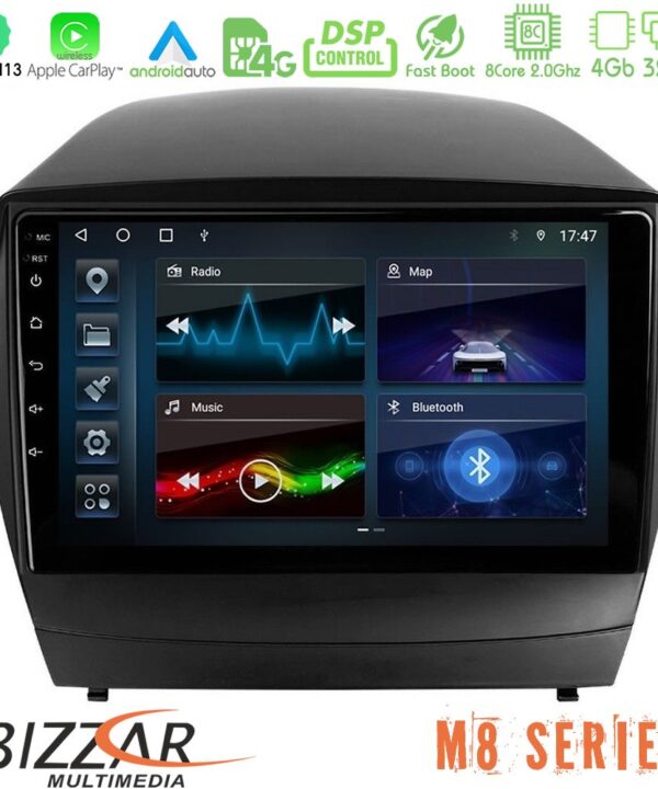 Kimpiris - Bizzar M8 Series Hyundai IX35 Auto A/C 8core Android13 4+32GB Navigation Multimedia Tablet 10"