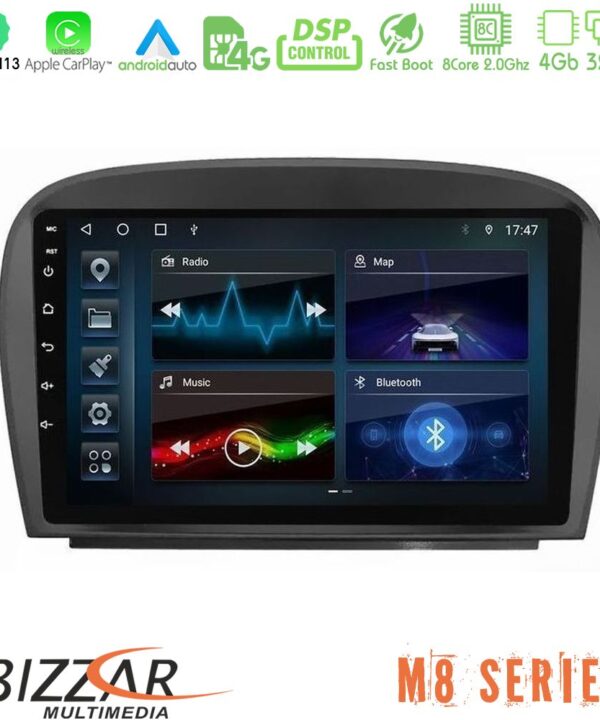 Kimpiris - Bizzar M8 Series Mercedes SL Class 2005-2011 8Core Android13 4+32GB Navigation Multimedia Tablet 9"