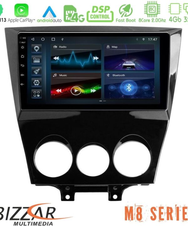 Kimpiris - Bizzar M8 Series Mazda RX8 2008-2012 8Core Android13 4+32GB Navigation Multimedia Tablet 9"