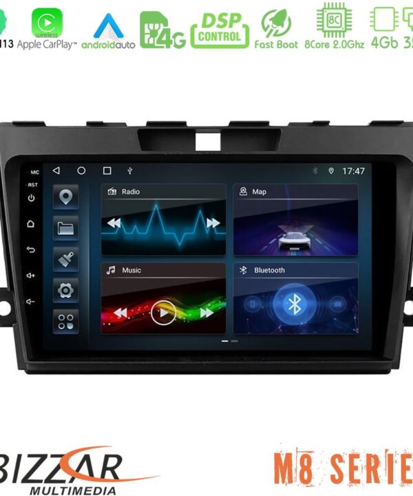 Kimpiris - Bizzar M8 Series Mazda CX-7 2007-2011 8core Android13 4+32GB Navigation Multimedia Tablet 9"