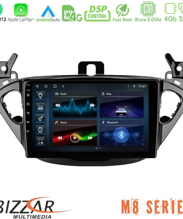 Kimpiris - Bizzar M8 Series Opel Corsa E/Adam 8core Android13 4+32GB Navigation Multimedia Tablet 9"
