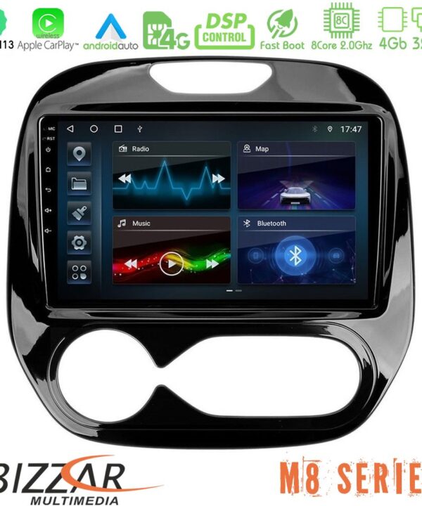 Kimpiris - Bizzar M8 Series Renault Captur 2013-2019 (Auto AC) 8core Android13 4+32GB Navigation Multimedia Tablet 9"