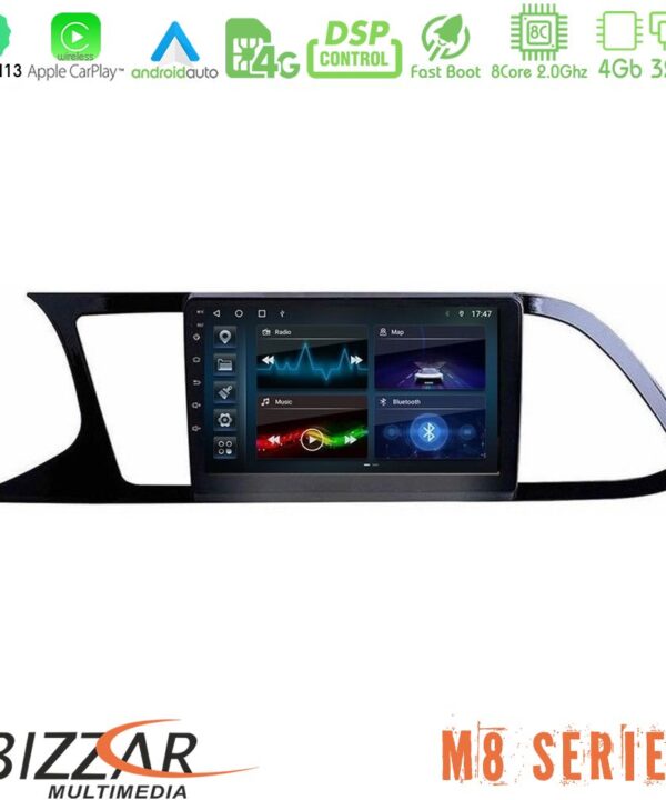 Kimpiris - Bizzar M8 Series Seat Leon 2013 – 2019 8core Android13 4+32GB Navigation Multimedia Tablet 9"