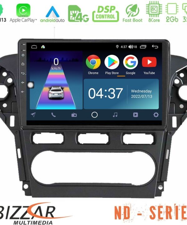 Kimpiris - Bizzar ND Series 8Core Android13 2+32GB Ford Mondeo 2011-2014 Navigation Multimedia Tablet 9"