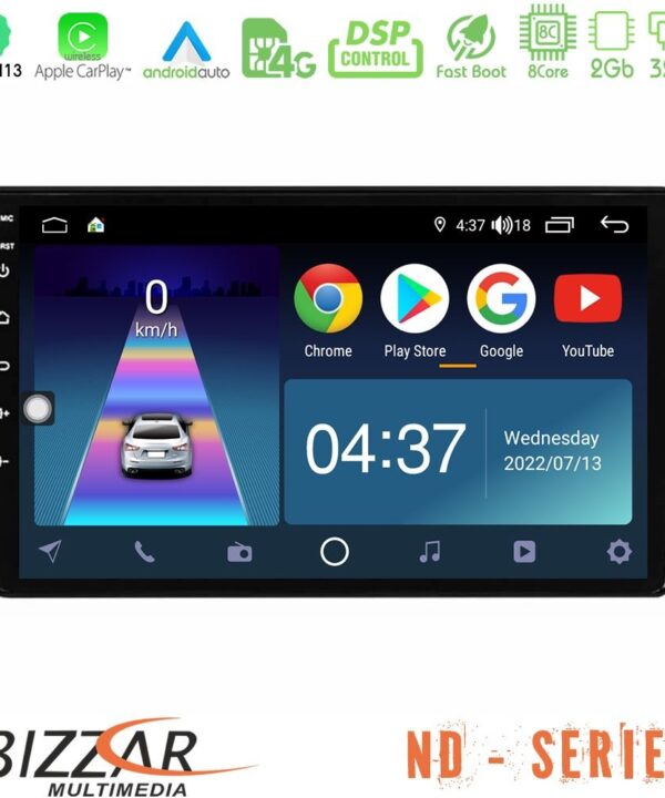 Kimpiris - Bizzar ND Series 8Core Android13 2+32GB Fiat Tipo 2015-2022 (Sedan) Navigation Multimedia Tablet 9"