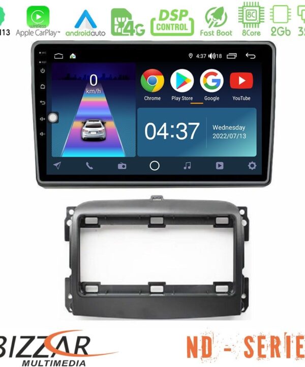 Kimpiris - Bizzar ND Series 8Core Android13 2+32GB Fiat 500L Navigation Multimedia Tablet 10"