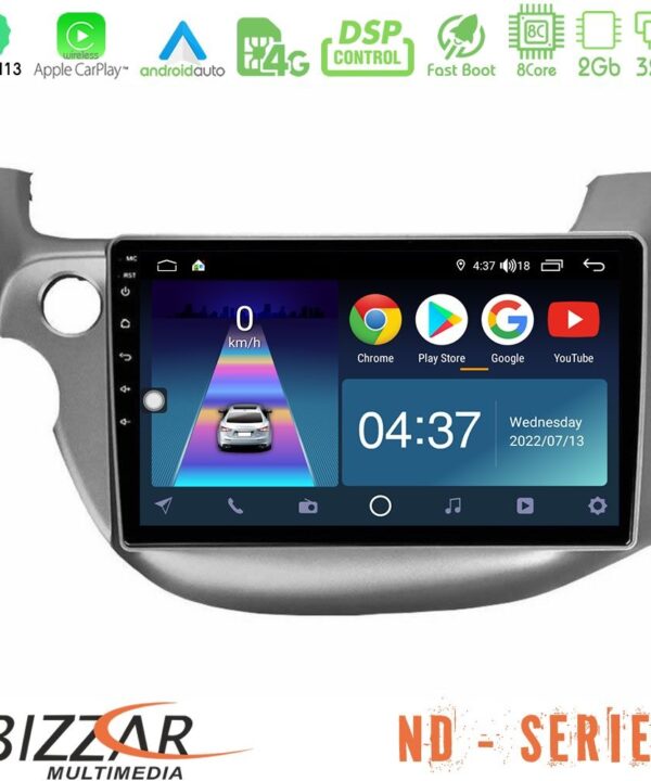 Kimpiris - Bizzar ND Series 8Core Android13 2+32GB Honda Jazz 2009-2013 Navigation Multimedia Tablet 10"