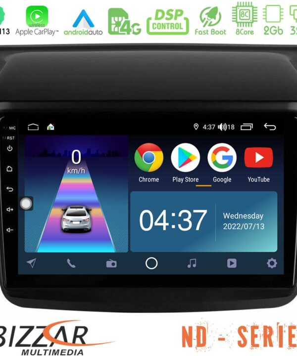 Kimpiris - Bizzar ND Series 8Core Android13 2+32GB Mitsubishi L200 Navigation Multimedia Tablet 9"