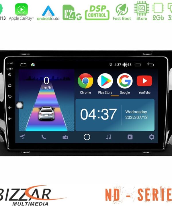 Kimpiris - Bizzar ND Series 8Core Android13 2+32GB Skoda Kodiaq 2017-> Navigation Multimedia Tablet 10"