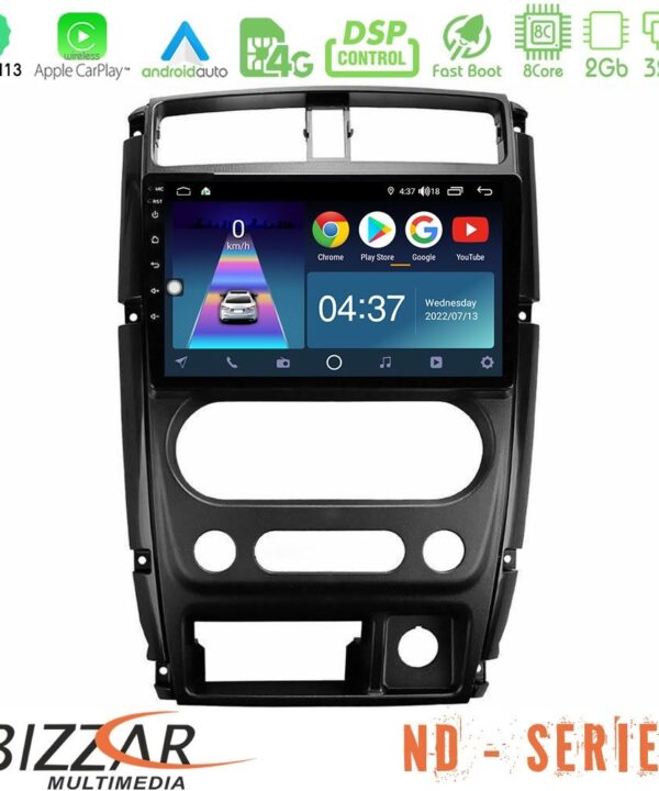 Kimpiris - Bizzar ND Series 8Core Android13 2+32GB Suzuki Jimny 2007-2017 Navigation Multimedia Tablet 9"