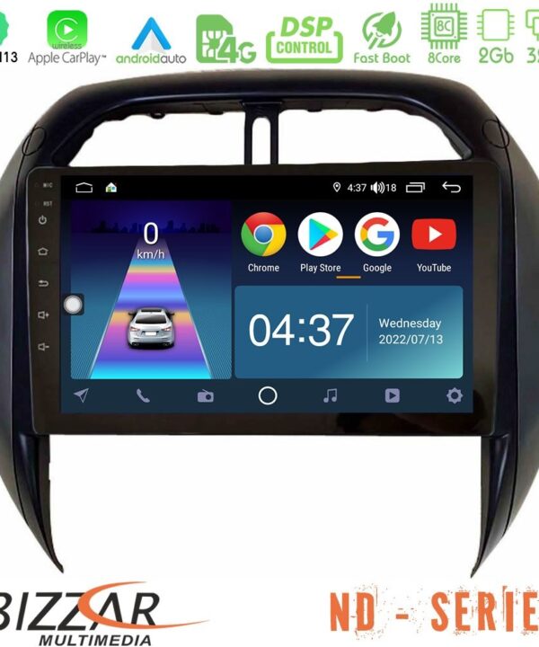 Kimpiris - Bizzar ND Series 8Core Android13 2+32GB Toyota RAV4 2001-2005 (Auto A/C) Navigation Multimedia Tablet 9"