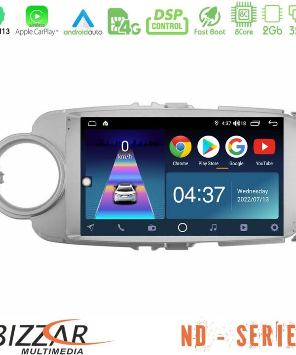 Kimpiris - Bizzar ND Series 8Core Android13 2+32GB Toyota Yaris Navigation Multimedia Tablet 9"