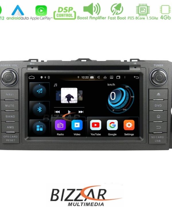 Kimpiris - Bizzar Toyota Auris 2007-2012 Android 12 8core 4+64GB Navigation Multimedia (OEM STYLE 7")